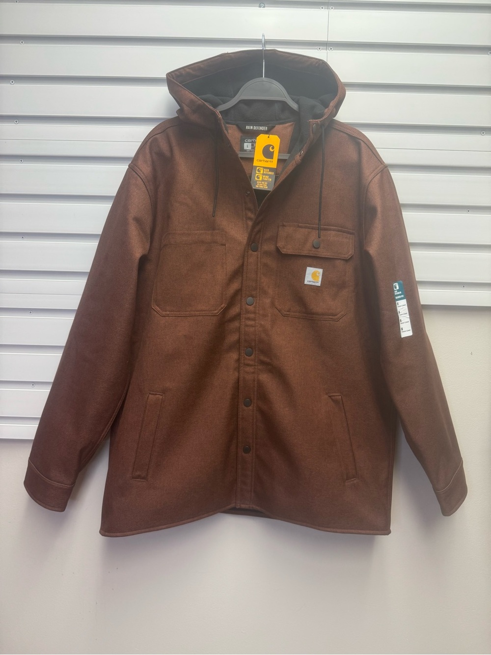 Carhartt Rain Defender Relaxed Fit Heavyweight Hooded Shirt Jac Jacket